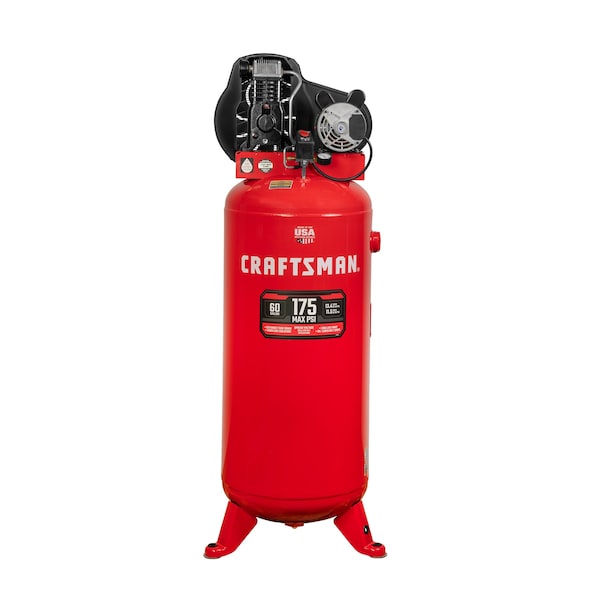 60-Gallon 175 Psi Vertical Air Compressor